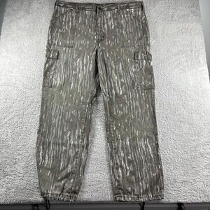 VINTAGE Liberty Camo Cargo Pants Mens 40x31 Realtree Adjustable Cinch Drawstring